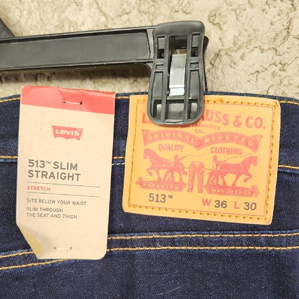 NWT Levi's 513 Slim Straight Men's Jeans - Picture 5 of 6